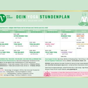 Webseite Aktuell alle Yoga-Themen (4) Dein Yoga Stundenplan in 2. Halbjahr 2026